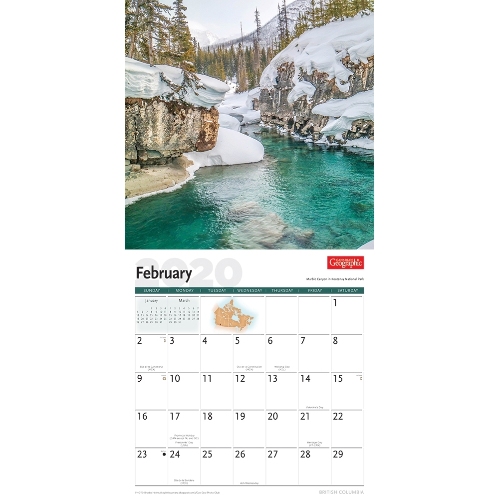 Canadian National Parks 2020 Wall Calendar thumbnail