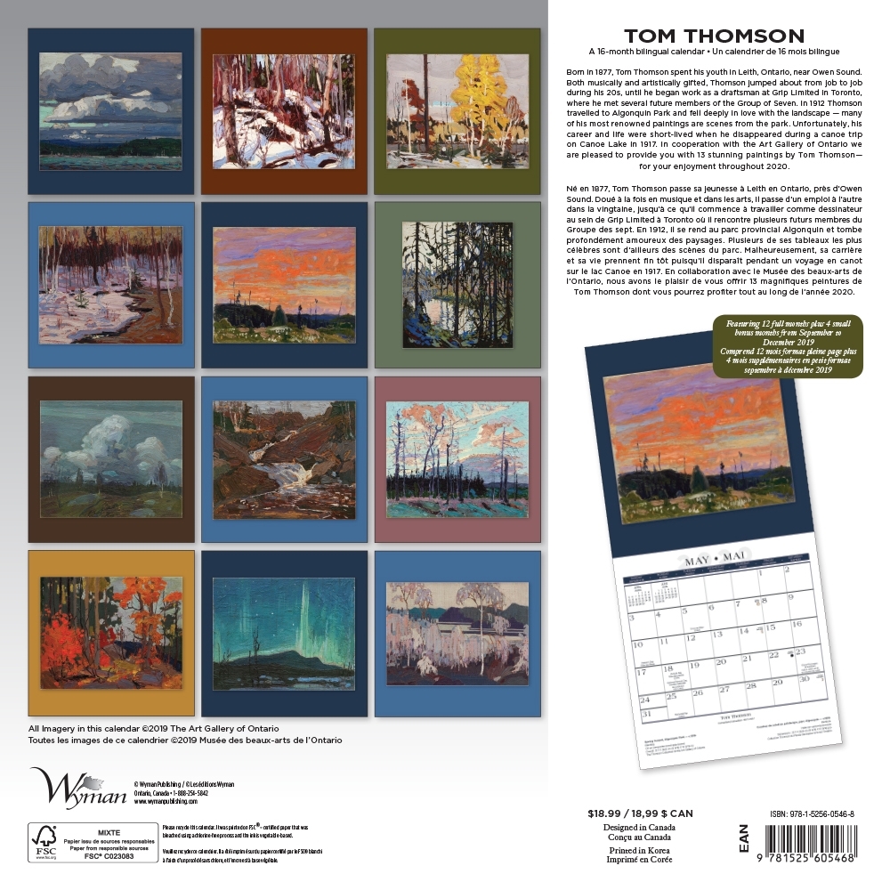 Thomson AGO 2020 Wall Calendar thumbnail