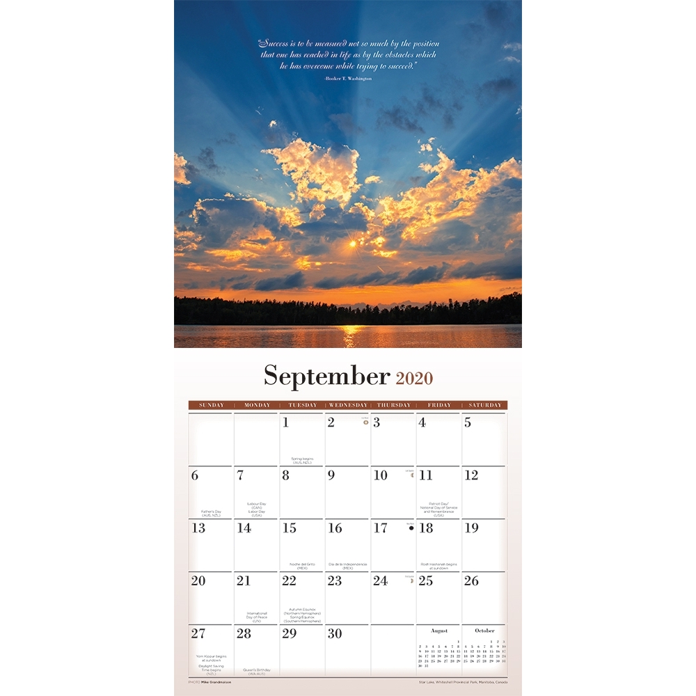 2020 Inspirations Wall Calendar, by Wyman Publishing thumbnail