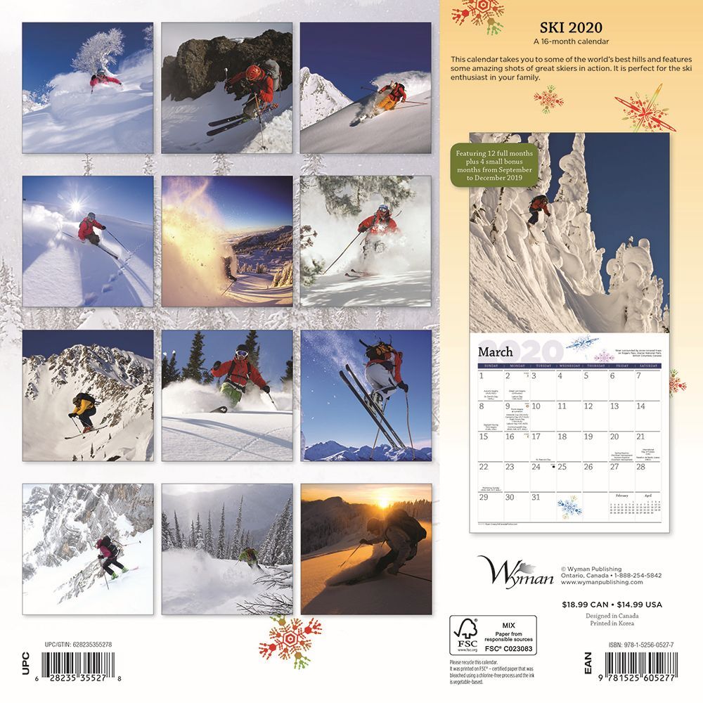 Ski Wall Calendar thumbnail