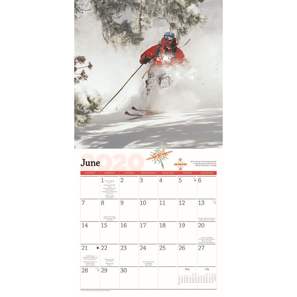 Ski Wall Calendar thumbnail