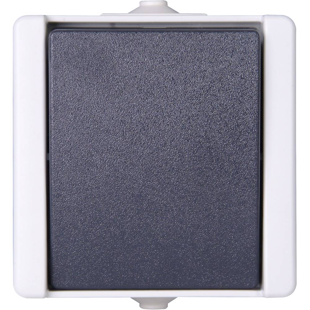 Kopp Grey, 1 Way Rocker, 1 Gang