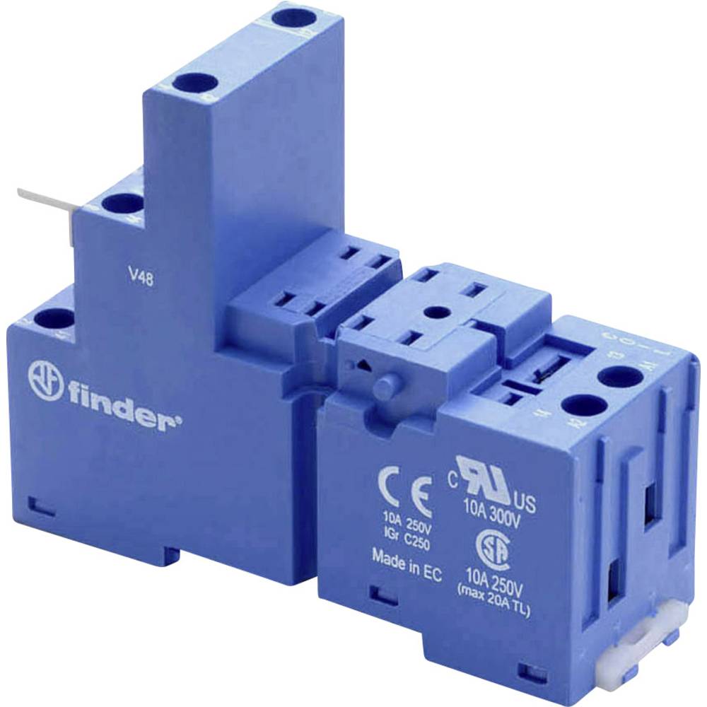 Finder 94.02 Relay Socket with Screw Terminals DIN-rail Installation
