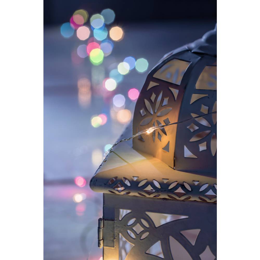 Konstsmide 6331-590 Micro-Lichterkette Innen Netzbetrieben Anzahl Leuchtmittel 100 LED RGB Beleucht