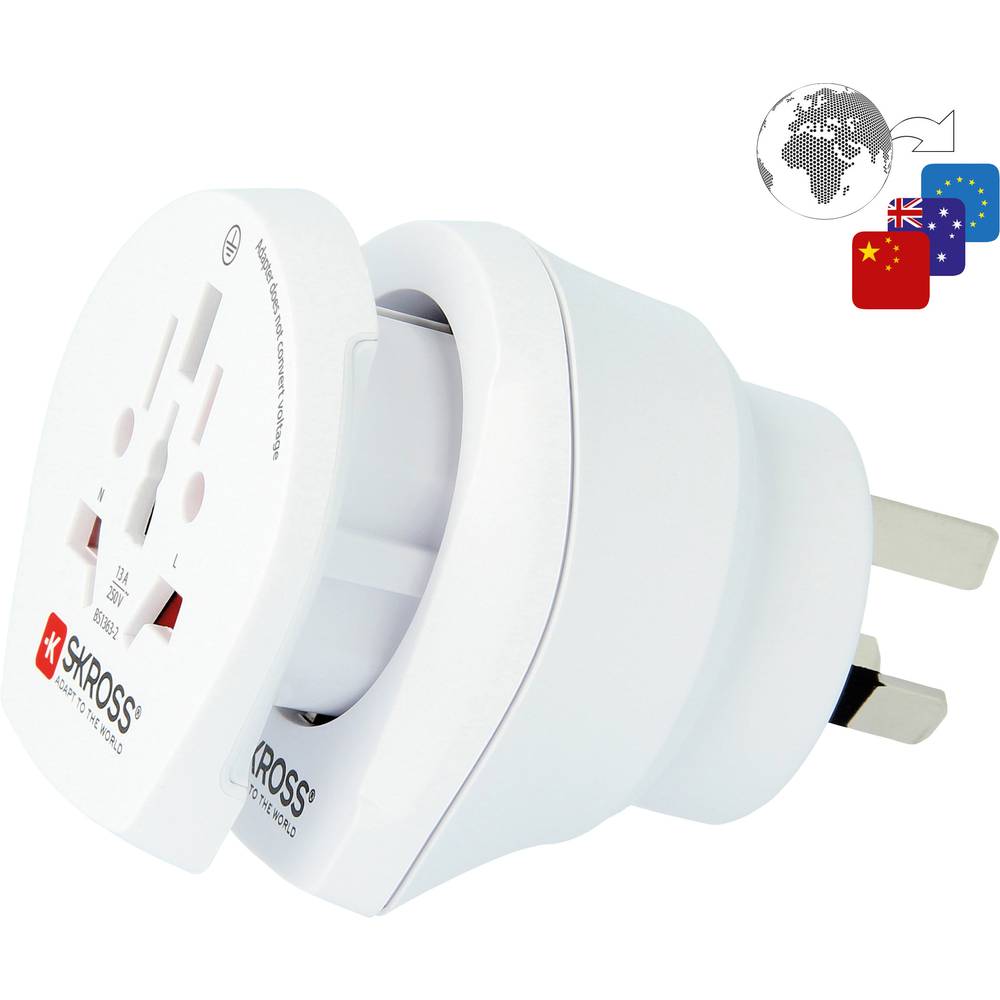 Skross 1.500210-E Reiseadapter CO W to AUS/CHINA