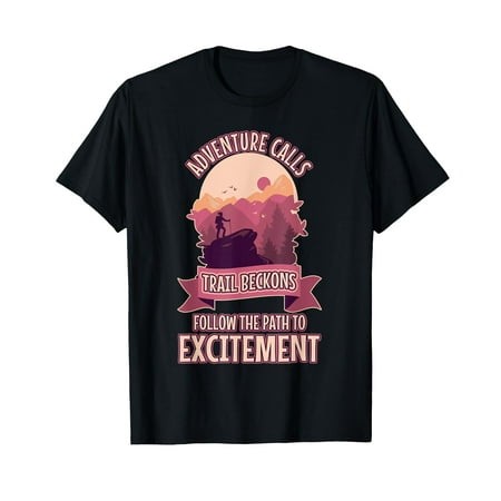 Adventure Path Hiking Nature Water River Forest T-Shirt