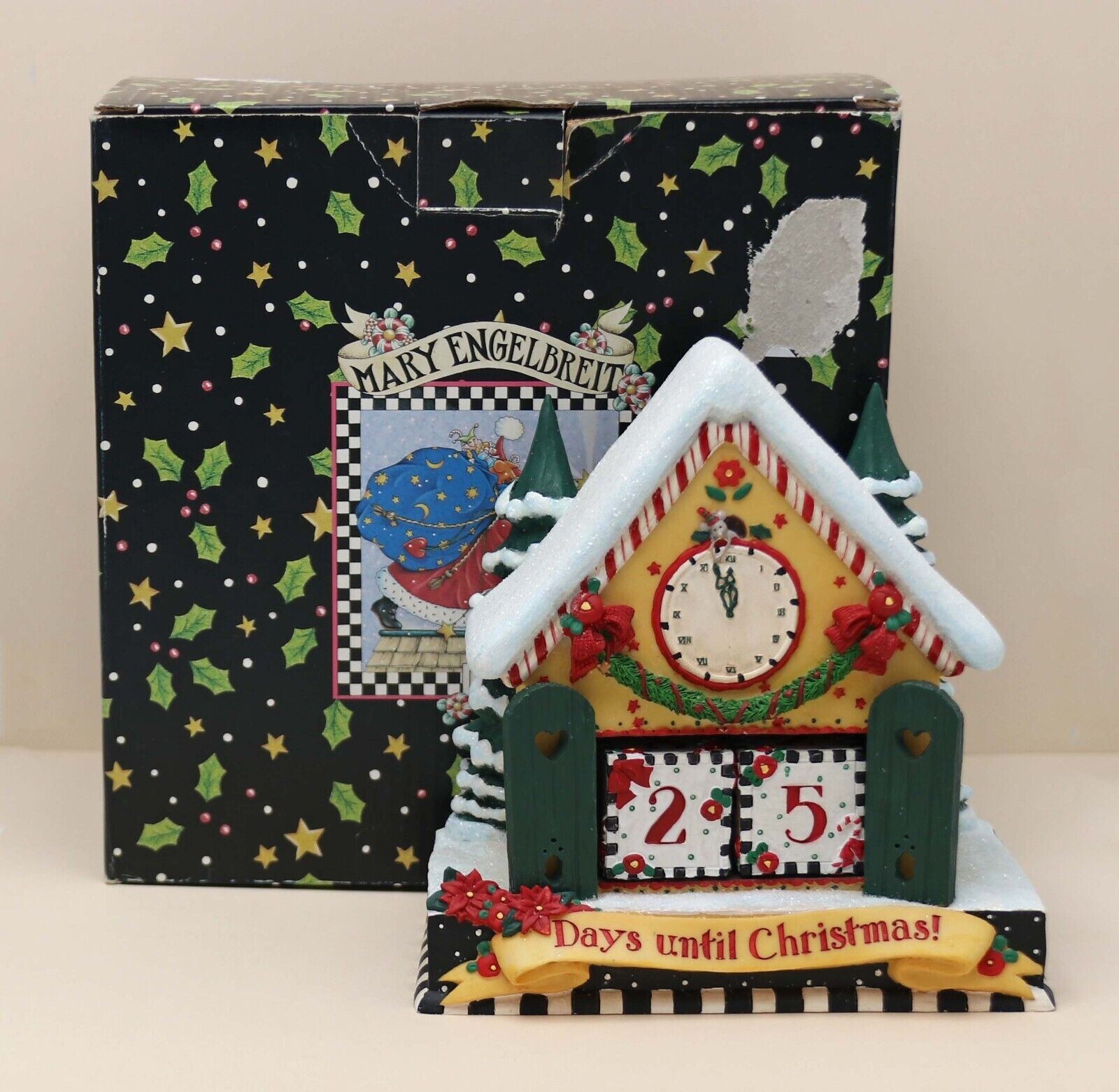 Mary Engelbreit Christmas Countdown (Advent) Calendar Cottage Removable Blocks