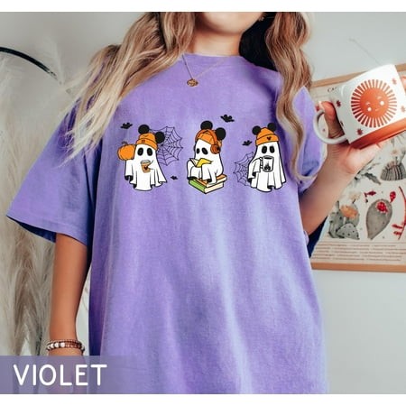Vintage Disney Funny Cute Boo Ghost Shirt| Mickey Minnie Ghost T-shirt| Mickey Not So Scary Halloween Party Tee| Disneyland Family Trip 2024