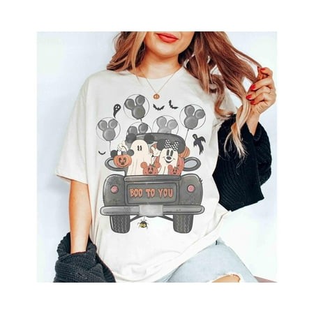 Vintage Mickey Minnie Ghost Halloween Shirts  Disney Halloween Pumpkin Shirt  Mickey Boo to You Shirt  Disneyland Family 2024 Trip Tee