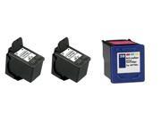 3 Pack HP H-27 & H-28 ( 2 Black 1 Color ) C8727AN & C8728AN Compatible Ink Cartridge Use with Deskjet 3300/ 3400/ 3550/ 3535/ 3550/ 5550/ 3320/ 3323/