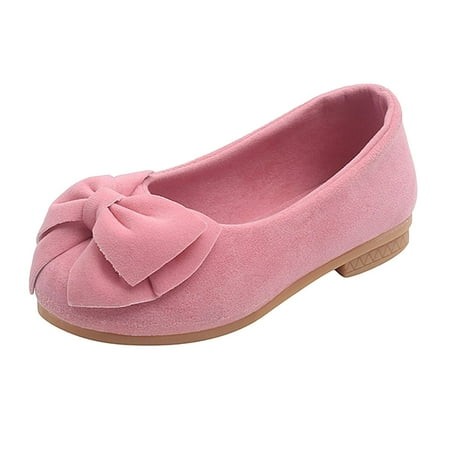 Girls Plain Color Bowknot Mary Jane Dress Shoes Calendars Selections