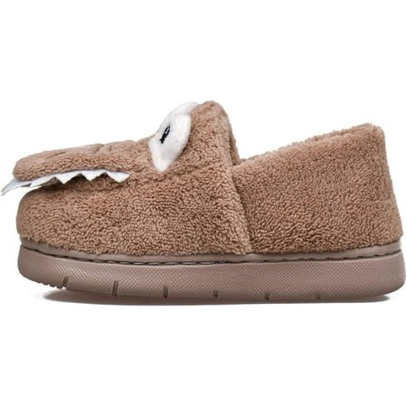 FC-Winter Warm Slippers Plush Cute Cartoon Dinosaur Bedroom House Indoor Shoes Animal Slippers Kids-6974
