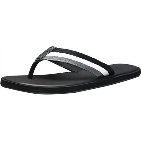 FC-Mens Striped Flip Flops Lightweight Summer Non-slip Thong Sandals Comfy Indoor Outdoor Slippers-5674