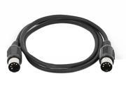Monoprice 3ft MIDI Cable with 5 Pin DIN Plugs Black