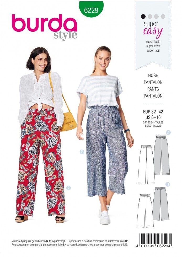 Burda Paper Sewing Pattern 6229