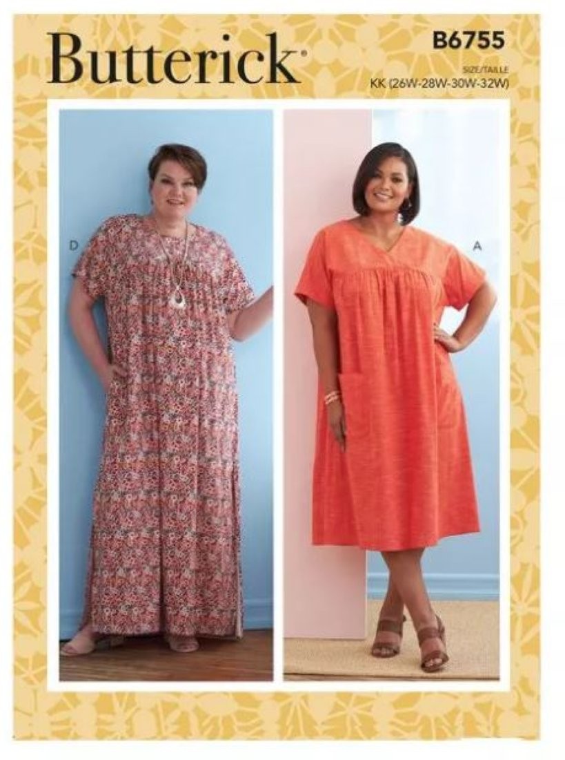 Butterick Paper Sewing Pattern 6755