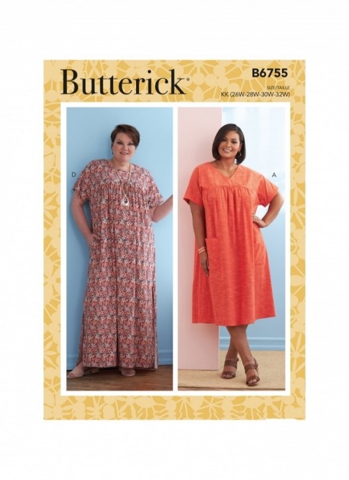 Butterick Paper Sewing Pattern 6755