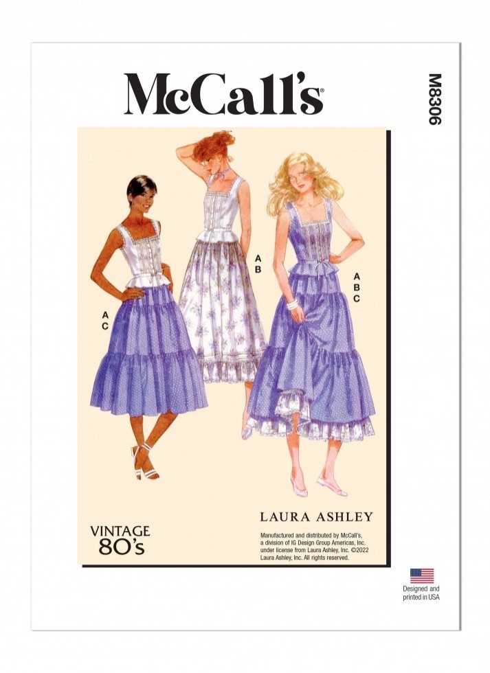 McCalls Paper Sewing Pattern 8306