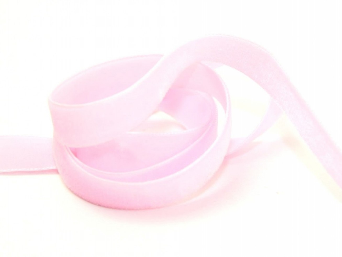 Berisfords Velvet Ribbon Mini Roll 9598 Baby Pink - 22mm - per 5 Metre Roll