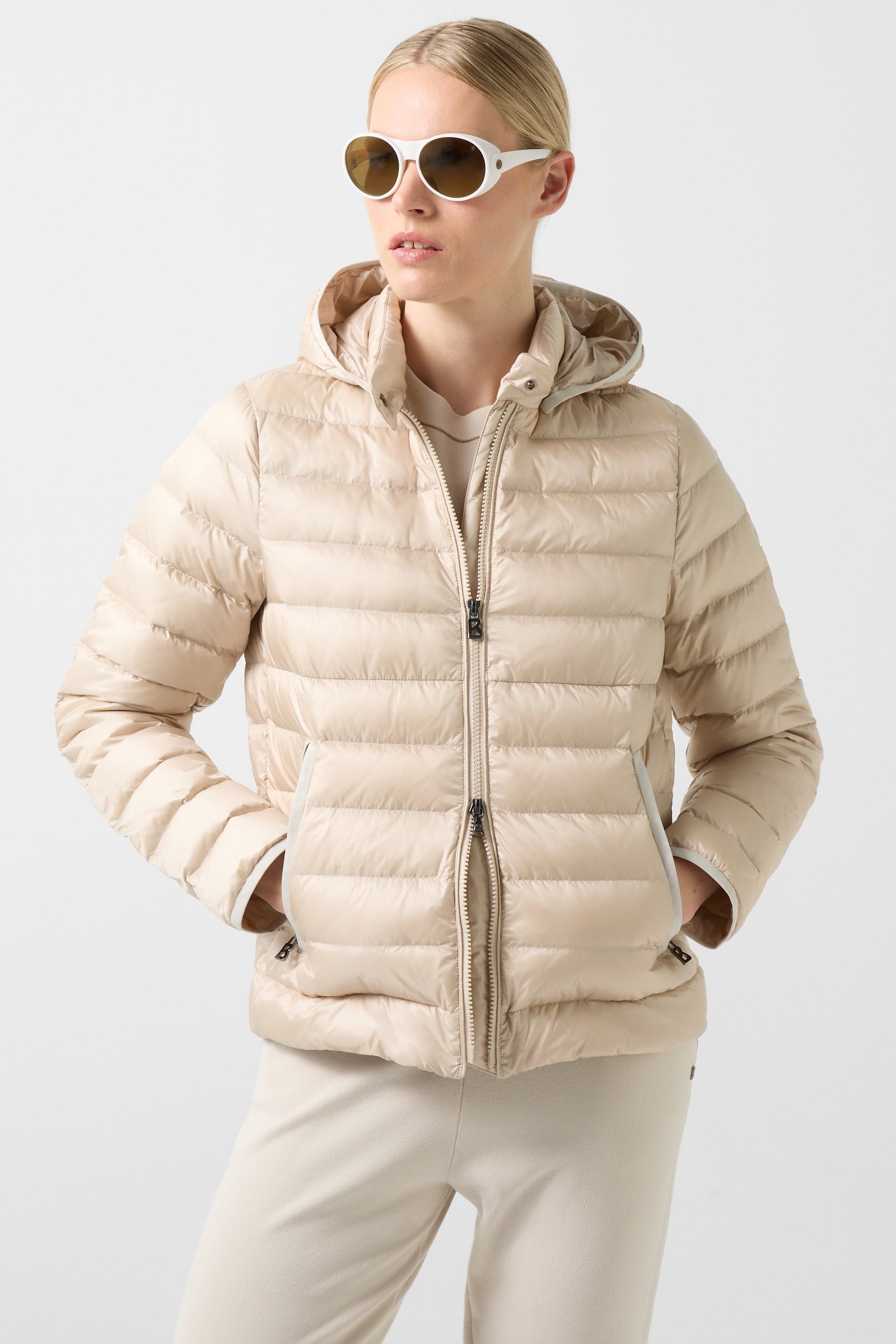 BOGNER Thelma Lightweight Down Jacket for Women - Sand - 16/3XL thumbnail