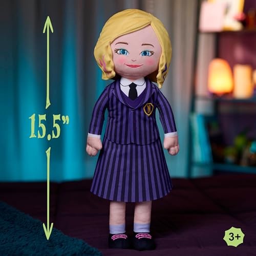 Just Play Wednesday Enid Large 15.5-inch Plush Doll  Blonde  Kids Toys for Ages 3 up thumbnail