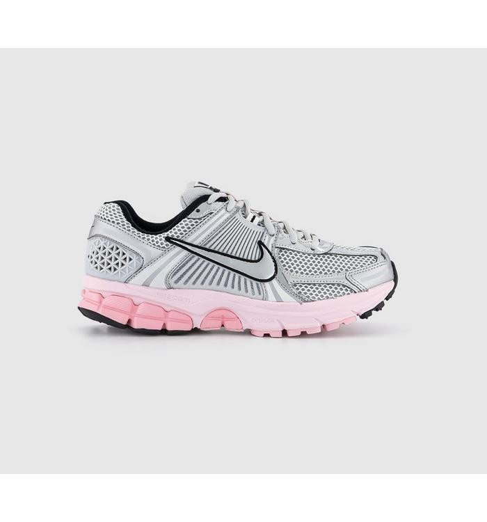 Nike Womens Zoom Vomero 5 Trainers Photon Dust Metallic Silver Pink Foam Silver/Pink/Black, 9