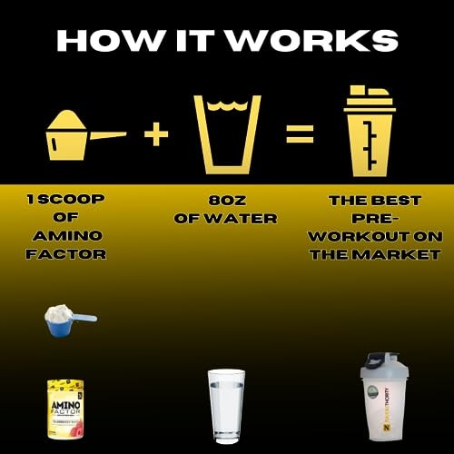 Nutrithority Amino Factor Instantized BCAAs, Gushing Gummy, 30 Servings - Sugar Free Branched Chain Amino Acids Intra & Post Workout Drink - Improve M thumbnail