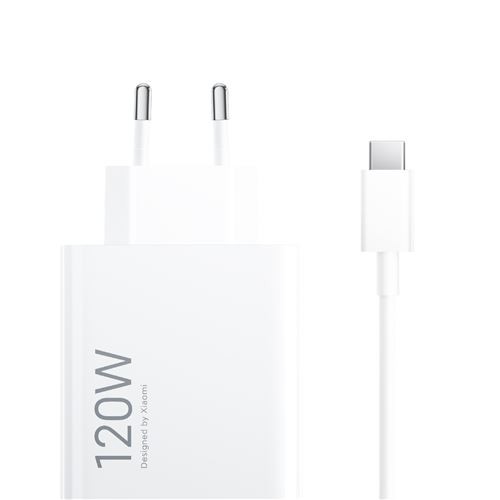 Chargeur Xiaomi HyperCharge Combo USB Type a 120 W Blanc