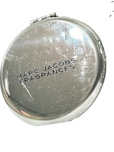 Marc Jacobs 2023 Small Silver Beauty Compact Makeup Fashion Mirror (3