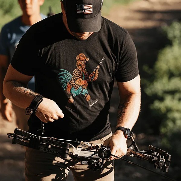 Men's Black Rifle Coffee Company Hunting Tacticock T-Shirt Large Black thumbnail