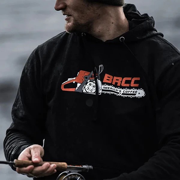 Men's Black Rifle Coffee Company Chainsaw Shooting Hoodie 2XLarge Black thumbnail