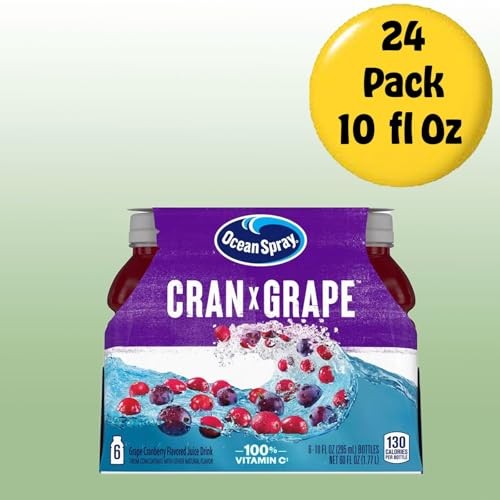 Ocean Spray Cran-Grape Juice Drink 10 Fl Oz Plastic Bottle 24 Pack thumbnail