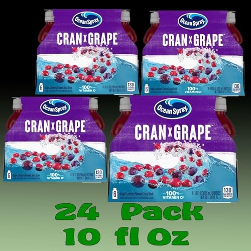 Ocean Spray Cran-Grape Juice Drink 10 Fl Oz Plastic Bottle 24 Pack thumbnail