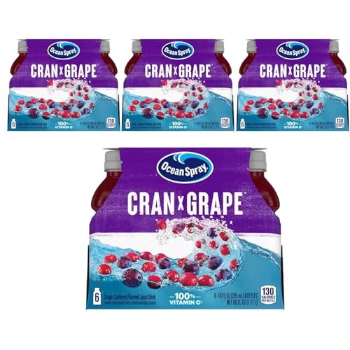 Ocean Spray Cran-Grape Juice Drink 10 Fl Oz Plastic Bottle 24 Pack thumbnail