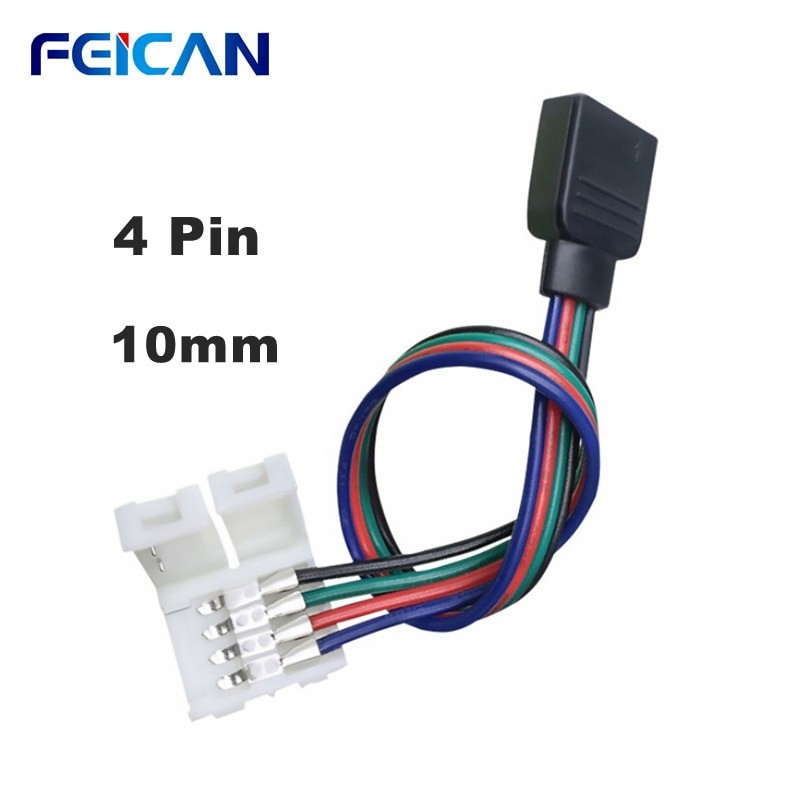 Bande Lumineuse RGB Avec Câble Connecteur à 4 Broches, LED Lampes En Forme De Fil Conducteur De 10mm Pour SMD5050 LED, à Monter Soi-même, LED thumbnail