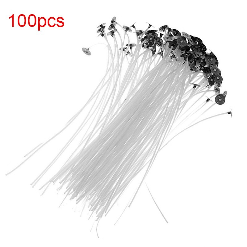 100 PièCES/bagPure Coton Core Bougies Wicks2.5/4/5/6/7cm Bougie à Bricoler Soi-même Faisant Pré-ciré Avec Des Mèches D'huile Pour Fête Accessoi thumbnail