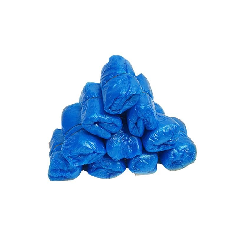 Couvre-chaussure Haut De Protection, 100 PièCES, Dessus De Chaussure Bleu Unisexe Jetable, Résistant à L'eau Et à La Poussière, Botte D'extérieu