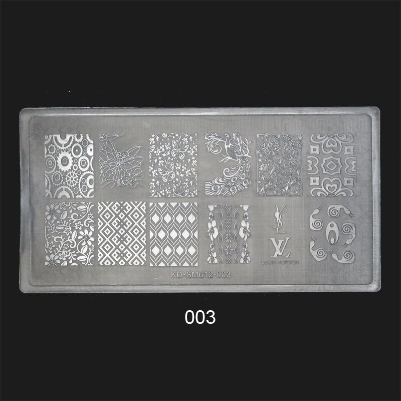 Tampon En Plastique Pour Nail Art, Outil De Manucure, Pochoir, 4 Styles Au Choix, à Bricolage Soi-même, 1 Pièce