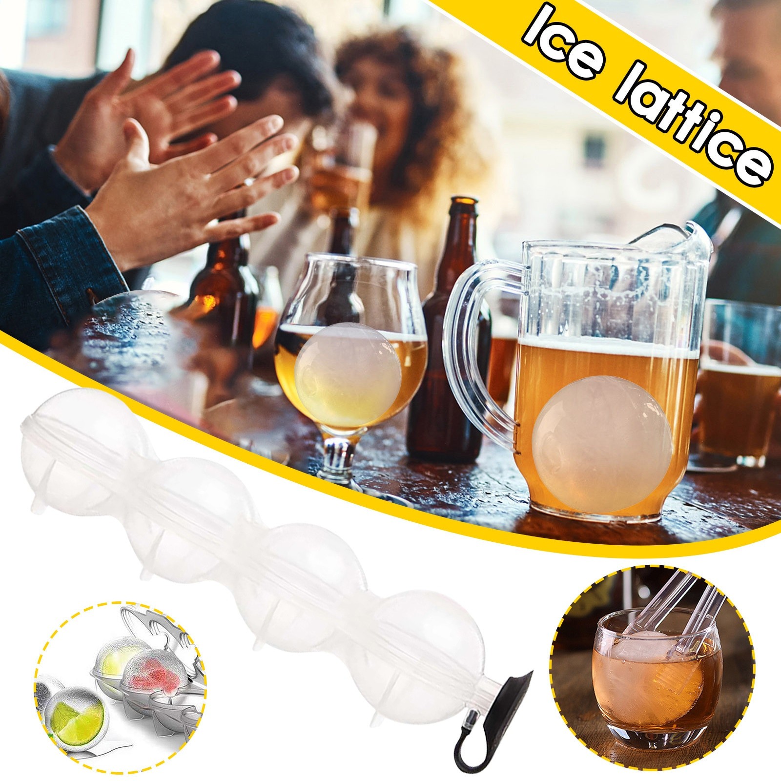 4 Trous Moule À Glace En Silicone Bac À Glaçons Popsicle Baril Moule Pour Faire Soi-Même Dessert De Crème Glacée Moule Avec Bâton De Popsicle G thumbnail