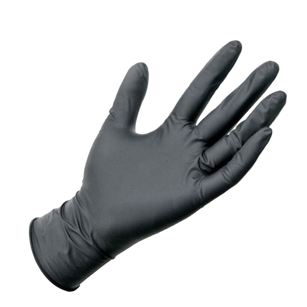 Gants Jetables En Latex Nitrile Caoutchouc, Noirs Et Bleus, 100 PièCES, Pour La Cuisine, La Vaisselle, Le Jardin, Pour Main Gauche Et Droite