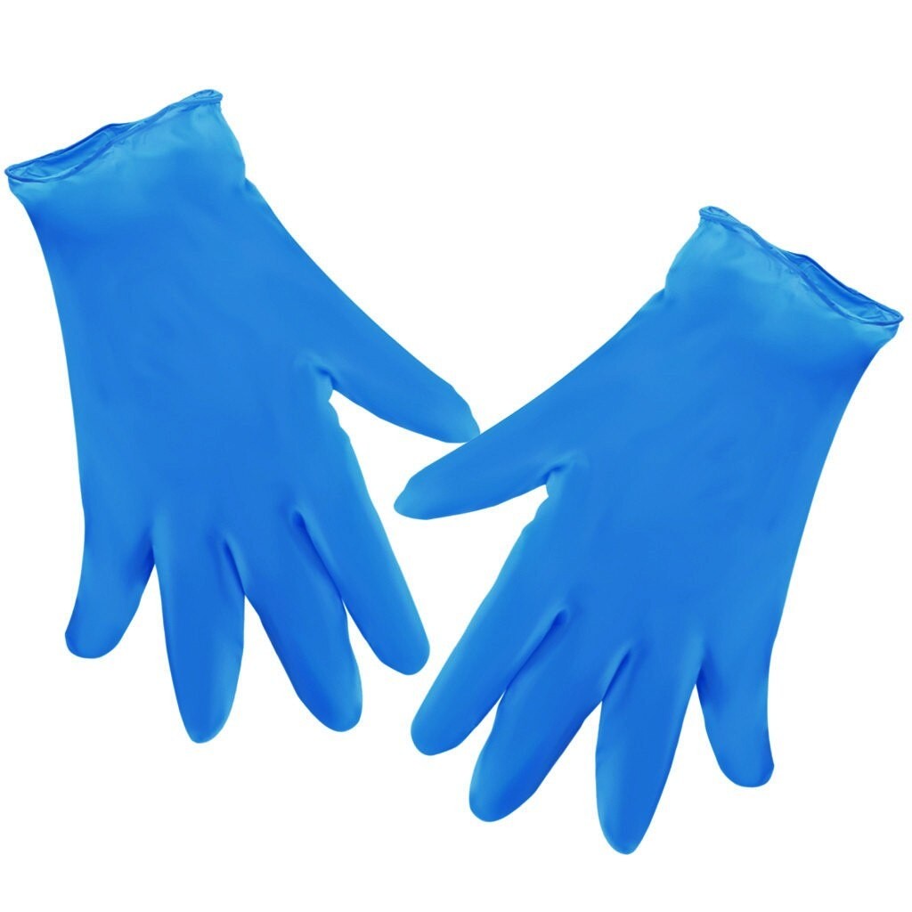 Gants De Nettoyage Jetables En Latex, En Caoutchouc, Imperméables, Pour La Vaisselle, Le Jardin, Le Travail, La Cuisine, Bleus, 4 #100/2 PièCES