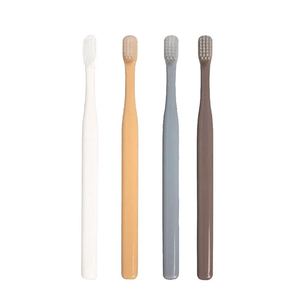 4 PièCES Solide Couleur Brosse à Dents Ultra Doux Soies Saines Dentaire Soins Bucco-dentaires Hygiène Bambou Charbon De Bois Adulte Brosse à Dents thumbnail