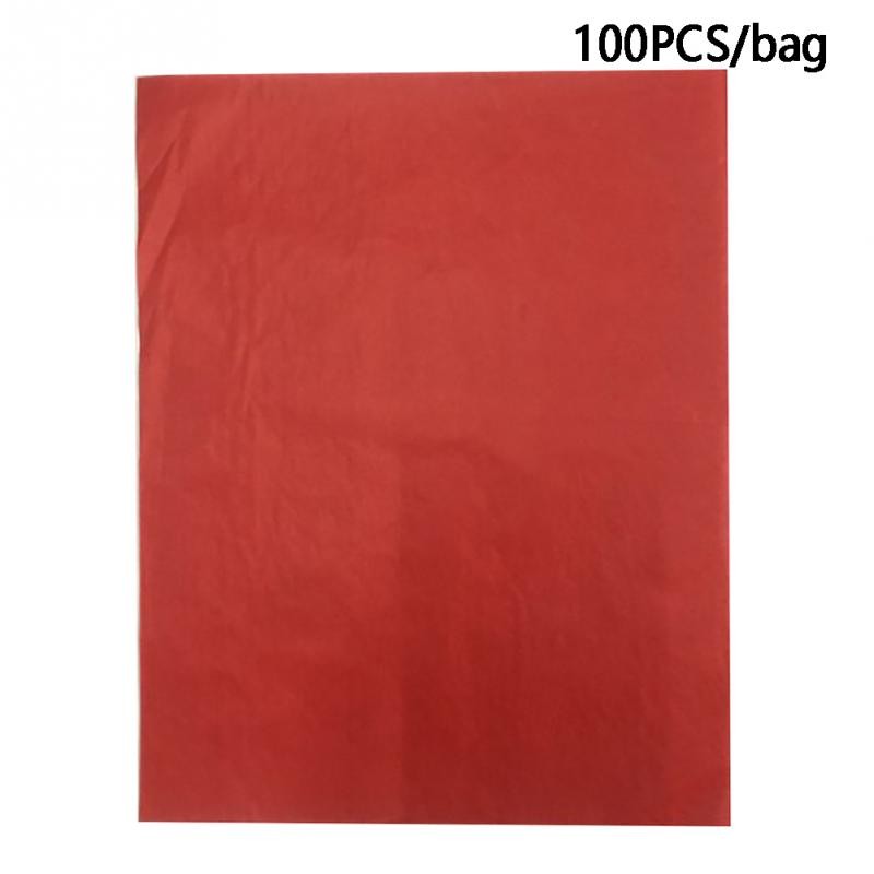 Papier Carbone Coloré A4, 100 PièCES, Transfert De Tissu Sur Une Face, Pour La Maison, Le Bureau, Le Traçage De Peinture, Se Superpose En Bleu, Bla