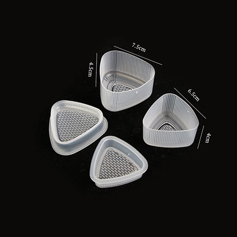 Lot De 4 Moules à Sushi Triangulaires, Pour Faire Soi-même, Pour Les Boules De Riz, Presse Alimentaire, Kit, Accessoires De Cuisine Japonaise Bento