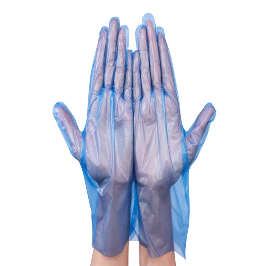 Gants Bleus Jetables, 100 PièCES, Portables, Pour Le Nettoyage De La Maison Et De La Cuisine thumbnail