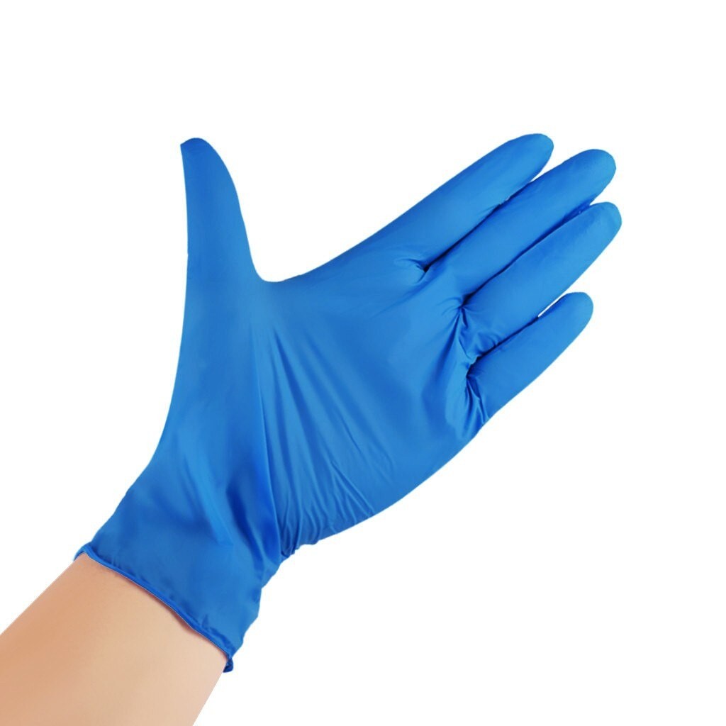 Gants Jetables En Latex Nitrile Caoutchouc, Noirs Et Bleus, 100 PièCES, Pour La Cuisine, La Vaisselle, Le Jardin, Pour Main Gauche Et Droite