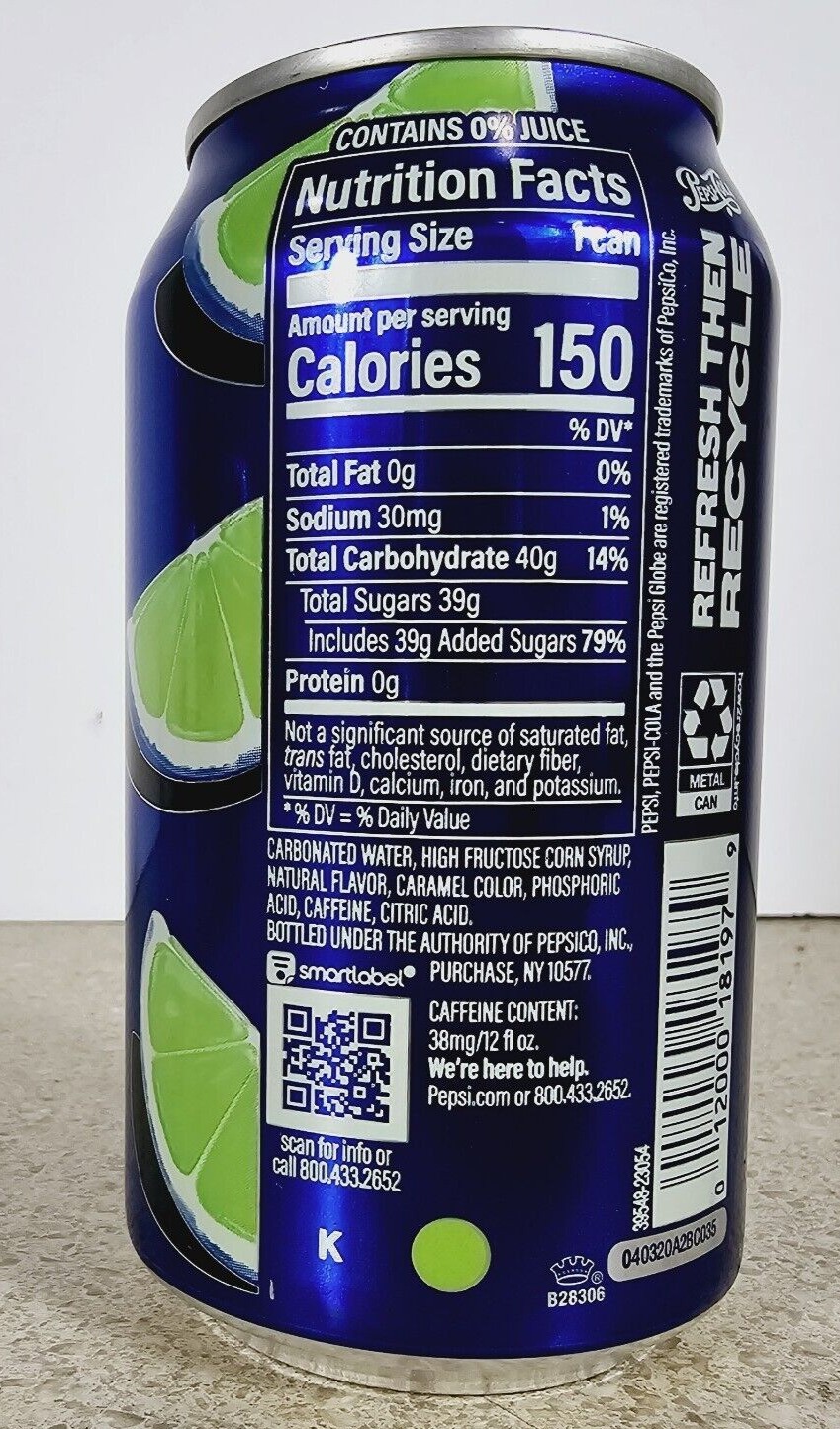 Limited Edition Rare Pepsi PEACH & LIME Flavored Soda 2 Cans Each 12 Fl Oz thumbnail