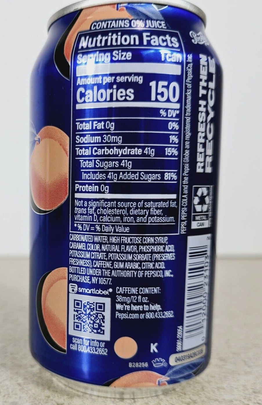 Limited Edition Rare Pepsi PEACH & LIME Flavored Soda 2 Cans Each 12 Fl Oz thumbnail