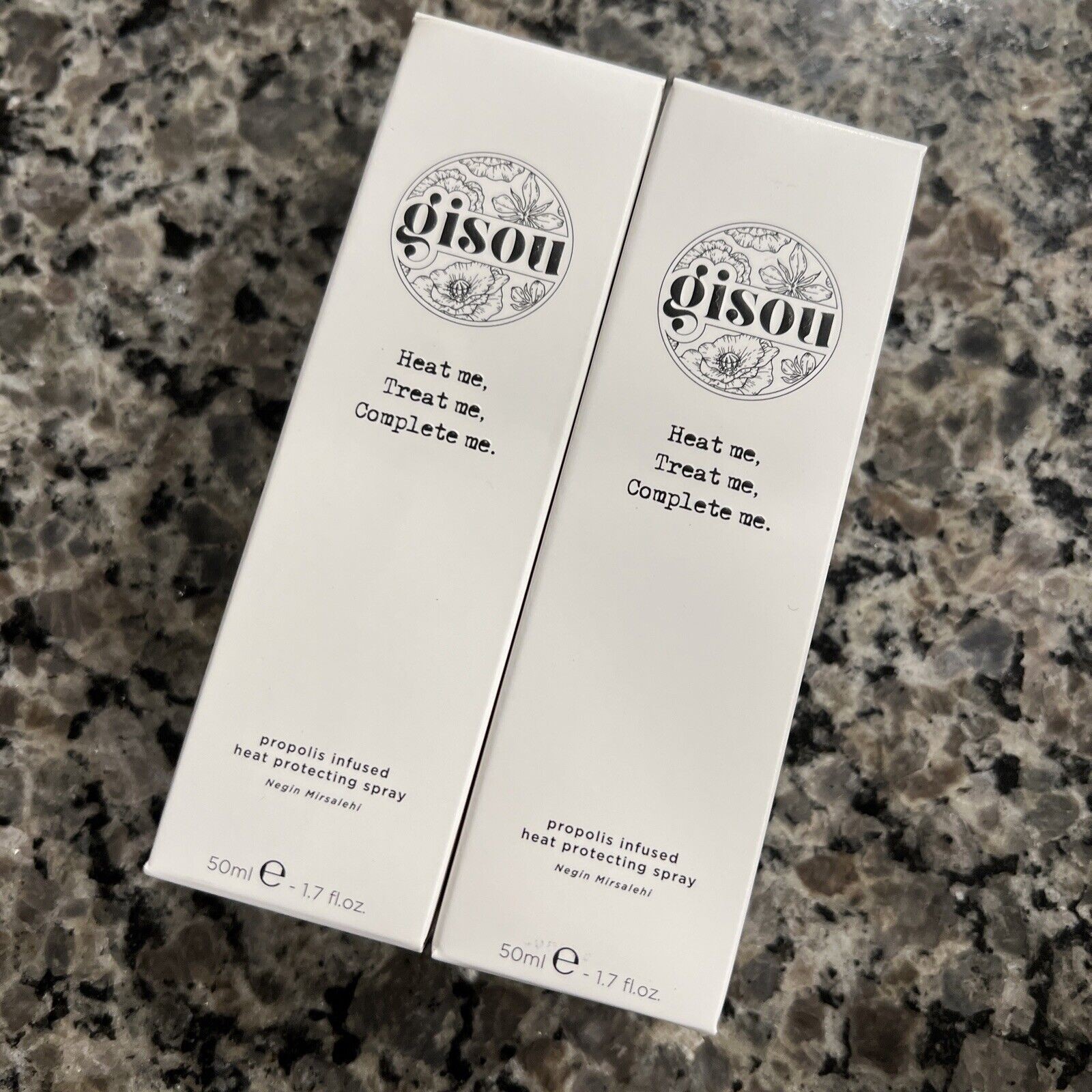 New in Sealed Box Lot 2 Gisou Propolis Infused Heat Protecting Spray 50ml/1.7oz