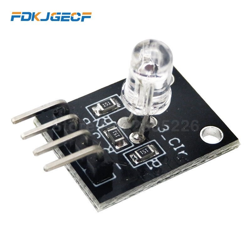 Module De Capteur LED RGB KY-016 3 Couleurs, 4 Broches, électronique Intelligente, Kit De Démarrage Pour Arduino, à Monter Soi-même, KY016